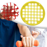 Maxbell 17.5cm Hand Exercise Web Multifunctional Portable Silicone Grip Strengthener Yellow