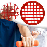 Maxbell 17.5cm Hand Exercise Web Multifunctional Portable Silicone Grip Strengthener Red