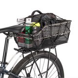 Maxbell Bicycle Rear Basket Organizer Pannier Bike Basket for Outdoor Picnic Cycling Brown