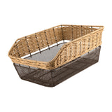 Maxbell Bicycle Rear Basket Organizer Pannier Bike Basket for Outdoor Picnic Cycling Brown