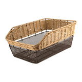 Maxbell Bicycle Rear Basket Organizer Pannier Bike Basket for Outdoor Picnic Cycling Brown