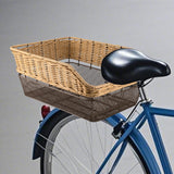 Maxbell Bicycle Rear Basket Organizer Pannier Bike Basket for Outdoor Picnic Cycling Brown