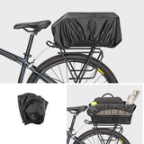 Maxbell Bicycle Rear Basket Organizer Pannier Bike Basket for Outdoor Picnic Cycling Black