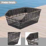 Maxbell Bicycle Rear Basket Organizer Pannier Bike Basket for Outdoor Picnic Cycling Black