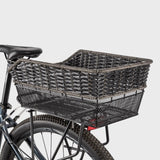 Maxbell Bicycle Rear Basket Organizer Pannier Bike Basket for Outdoor Picnic Cycling Black