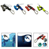 Maxbell Scuba Diving Lanyard Heavy Duty Spring Coiled Lanyard for flashlights Camera Black