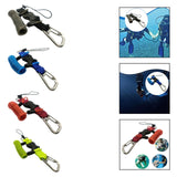 Maxbell Scuba Diving Lanyard Heavy Duty Spring Coiled Lanyard for flashlights Camera Black