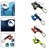 Maxbell Scuba Diving Lanyard Heavy Duty Spring Coiled Lanyard for flashlights Camera Black