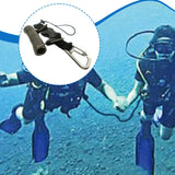 Maxbell Scuba Diving Lanyard Heavy Duty Spring Coiled Lanyard for flashlights Camera Black