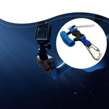 Maxbell Scuba Diving Lanyard Heavy Duty Spring Coiled Lanyard for flashlights Camera Blue