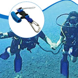 Maxbell Scuba Diving Lanyard Heavy Duty Spring Coiled Lanyard for flashlights Camera Blue