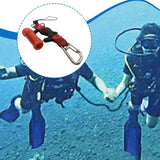 Maxbell Scuba Diving Lanyard Heavy Duty Spring Coiled Lanyard for flashlights Camera Red