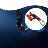 Maxbell Scuba Diving Lanyard Heavy Duty Spring Coiled Lanyard for flashlights Camera Red