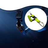 Maxbell Scuba Diving Lanyard Heavy Duty Spring Coiled Lanyard for flashlights Camera Green
