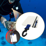 Maxbell Underwater Writing Dive with Swivel Clip and Pencil Portable Notebook Blue