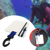 Maxbell Underwater Writing Dive with Swivel Clip and Pencil Portable Notebook Blue