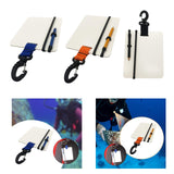 Maxbell Underwater Writing Dive with Swivel Clip and Pencil Portable Notebook Blue