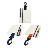 Maxbell Underwater Writing Dive with Swivel Clip and Pencil Portable Notebook Blue