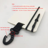 Maxbell Underwater Writing Dive with Swivel Clip and Pencil Portable Notebook Blue