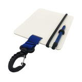 Maxbell Underwater Writing Dive with Swivel Clip and Pencil Portable Notebook Blue