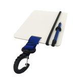 Maxbell Underwater Writing Dive with Swivel Clip and Pencil Portable Notebook Blue