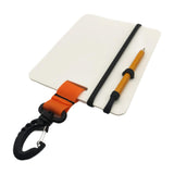 Maxbell Underwater Writing Dive with Swivel Clip and Pencil Portable Notebook Orange