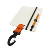 Maxbell Underwater Writing Dive with Swivel Clip and Pencil Portable Notebook Orange