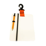 Maxbell Underwater Writing Dive with Swivel Clip and Pencil Portable Notebook Orange