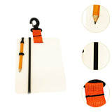 Maxbell Underwater Writing Dive with Swivel Clip and Pencil Portable Notebook Orange