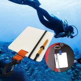 Maxbell Underwater Writing Dive with Swivel Clip and Pencil Portable Notebook Orange