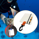 Maxbell Underwater Writing Dive with Swivel Clip and Pencil Portable Notebook Orange