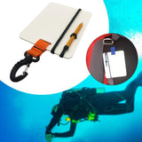 Maxbell Underwater Writing Dive with Swivel Clip and Pencil Portable Notebook Orange