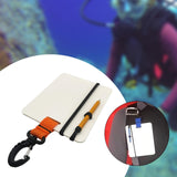 Maxbell Underwater Writing Dive with Swivel Clip and Pencil Portable Notebook Orange