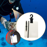 Maxbell Underwater Writing Dive with Swivel Clip and Pencil Portable Notebook Black