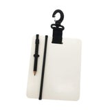 Maxbell Underwater Writing Dive with Swivel Clip and Pencil Portable Notebook Black