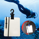 Maxbell Underwater Writing Dive with Swivel Clip and Pencil Portable Notebook Black
