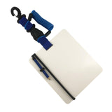 Maxbell PC Underwater Writing Slate Board for Divers Multifunctional Includes Pencil Blue Spring