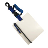 Maxbell PC Underwater Writing Slate Board for Divers Multifunctional Includes Pencil Blue Spring