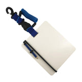 Maxbell PC Underwater Writing Slate Board for Divers Multifunctional Includes Pencil Blue Spring