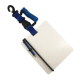 Maxbell PC Underwater Writing Slate Board for Divers Multifunctional Includes Pencil Blue Spring