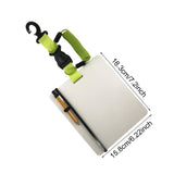 Maxbell PC Underwater Writing Slate Board for Divers Multifunctional Includes Pencil Green Spring