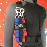 Maxbell Diving Fins Strap Hanging Buckles Swim Flippers Buckle for Adults Freediving Blue