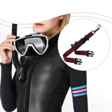 Maxbell Diving Fins Strap Hanging Buckles Swim Flippers Buckle for Adults Freediving Red