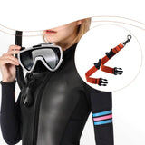 Maxbell Diving Fins Strap Hanging Buckles Swim Flippers Buckle for Adults Freediving Orange