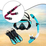 Maxbell Diving Fins Strap Hanging Buckles Swim Flippers Buckle for Adults Freediving Rose Red