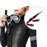 Maxbell Diving Fins Strap Hanging Buckles Swim Flippers Buckle for Adults Freediving Rose Red