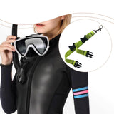 Maxbell Diving Fins Strap Hanging Buckles Swim Flippers Buckle for Adults Freediving Green