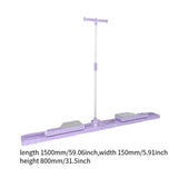 Maxbell Hip and Leg Exerciser Portable Strength Training Multifunctional Ski Machine Violet