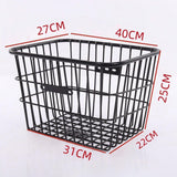 Maxbell Bicycle Front Rear Basket Bin without Lid for Folding Bikes Accessory Sturdy Size S