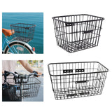 Maxbell Bicycle Front Rear Basket Bin without Lid for Folding Bikes Accessory Sturdy Size S